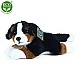 Plush dog Bernese Mountain Dog lying down 23 cm.