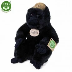 Plush Gorilla sitting 23 cm.