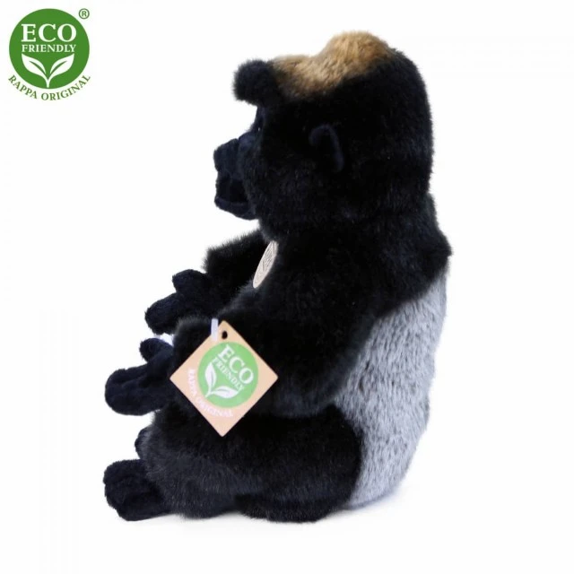 Plush Gorilla sitting 23 cm.