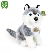 Plush Husky 30 cm. sitting