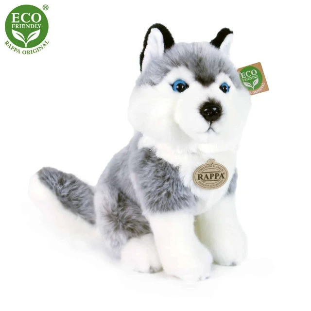 Plush Husky 30 cm. sitting