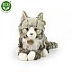 Plush Norwegian cat 38 cm. lying down