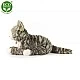 Plush Norwegian cat 38 cm. lying down