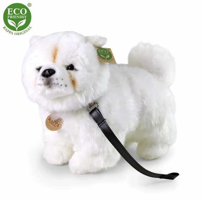 Plush Chow Chow dog with a leash 30 cm.