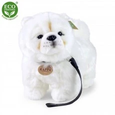 Plush Chow Chow dog with a leash 30 cm.