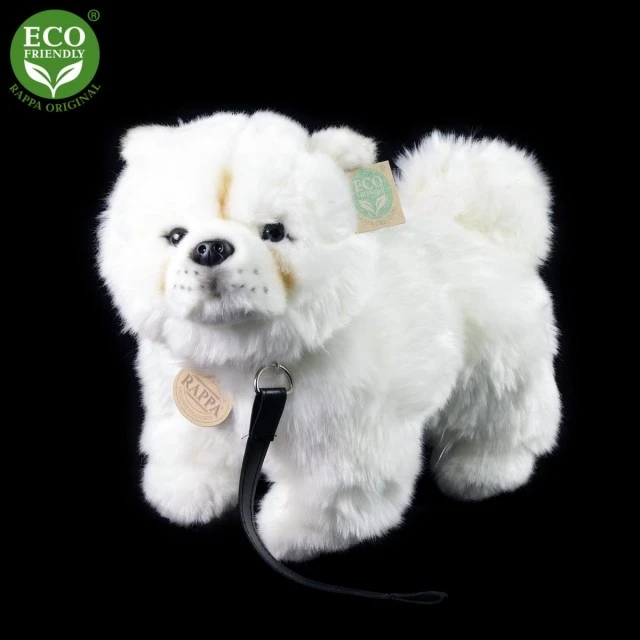 Plush Chow Chow dog with a leash 30 cm.