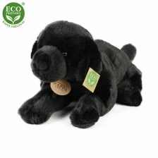 Plush Dog Black Labrador Lying 40 cm.