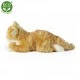Plush Red tabby cat lying down 40 cm.
