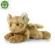 Plush cat lying down 30 cm.