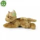 Plush cat lying down 30 cm.