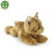 Plush cat lying down 30 cm.