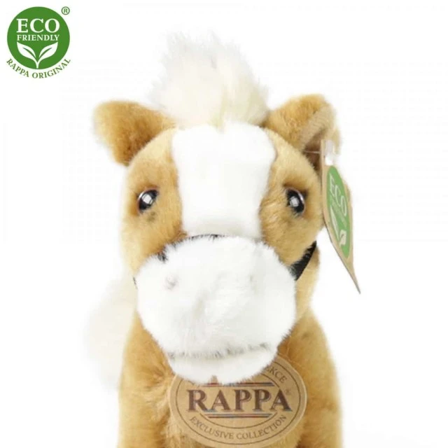 Plush Brown horse standing 20 cm.