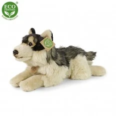 Plush Lying Wolf 35 cm.