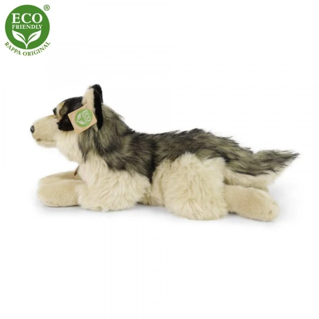 Plush Lying Wolf 35 cm.