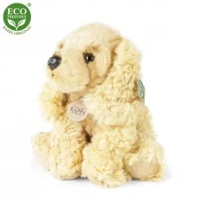 Plush Dog Sand Cocker Spaniel sitting 28 cm.