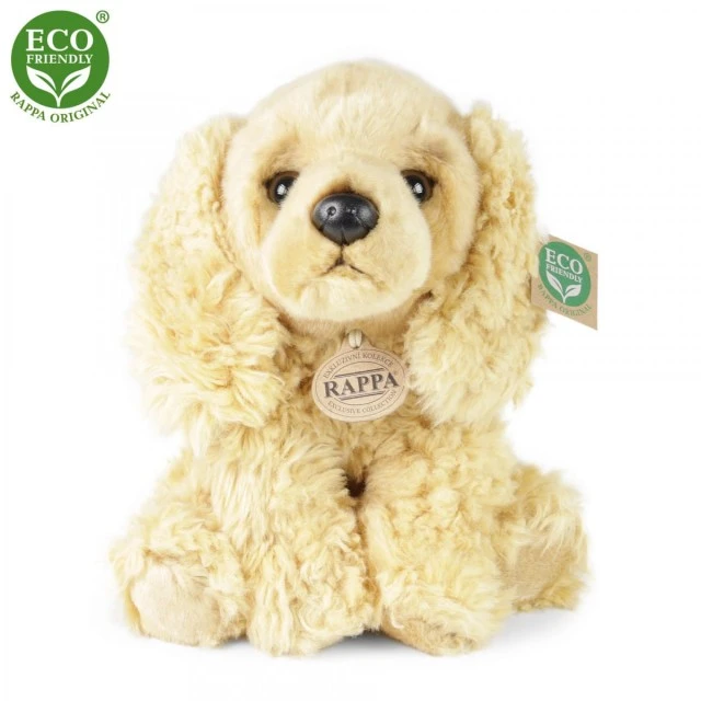 Plush Dog Sand Cocker Spaniel sitting 28 cm.