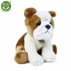 Plush Sitting Bulldog Dog 26 cm.