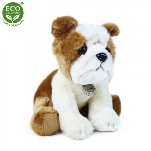 Plush Sitting Bulldog Dog 26 cm.