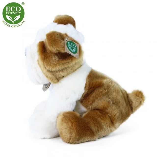 Plush Sitting Bulldog Dog 26 cm.