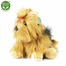 Plush Dog Yorkshire Terrier sitting 30 cm.