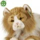 Plush Persian cat bicolor lying down 25 cm.