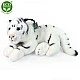 Plush White tiger lying 36 cm.