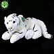 Plush White tiger lying 36 cm.