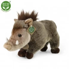 Plush Wild pig standing 30 cm.