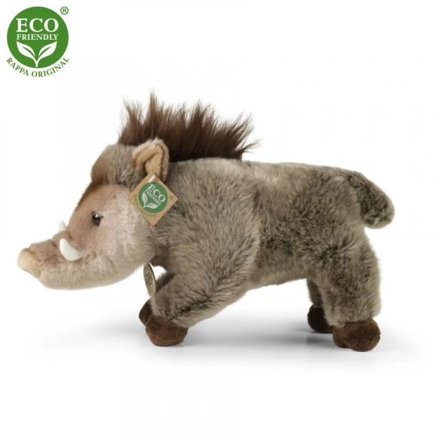 Plush Wild pig standing 30 cm.