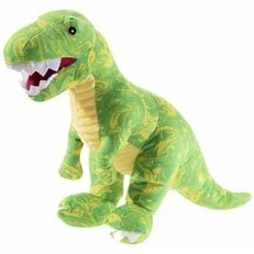 Ecological plush toy Green dinosaur 43 cm.