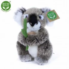 Plush Koala with a plant 15 cm.