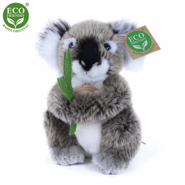Plush Koala with a plant 15 cm.