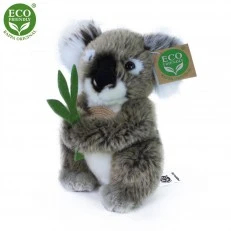 Plush Koala with a plant 15 cm.