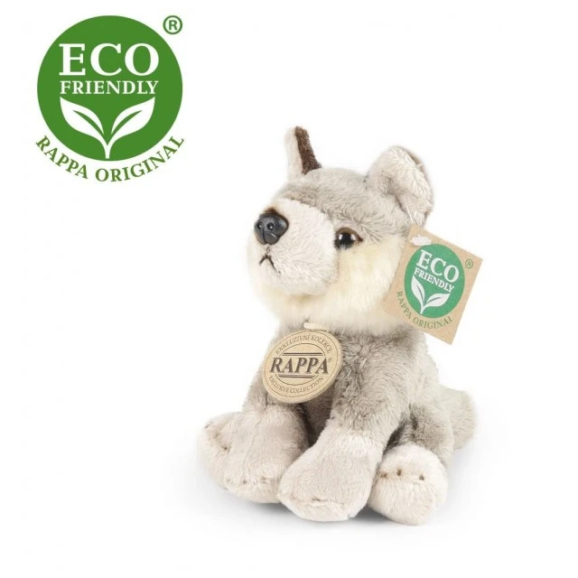 Plush Sitting Wolf 15 cm