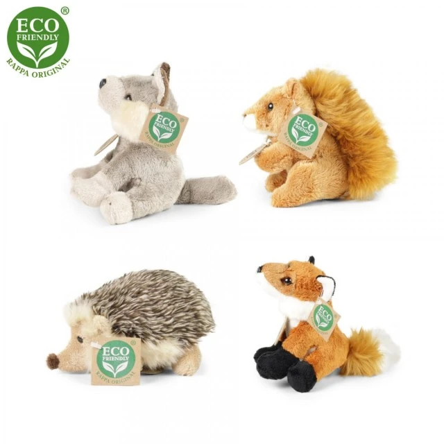 Plush Squirrel sitting 15 cm.