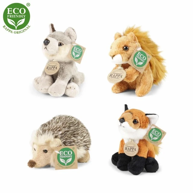 Plush sitting Fox 15 cm.