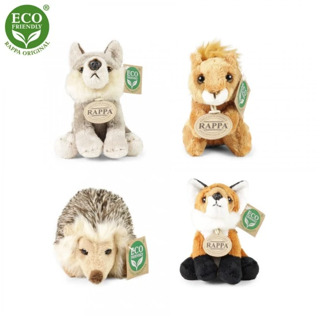 Plush sitting Fox 15 cm.