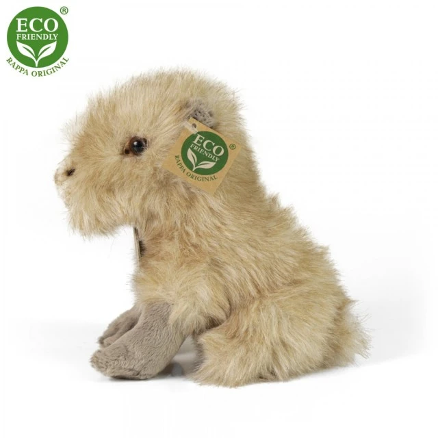 Plush capybara sitting 18 cm.