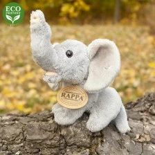 Plush Elephant sitting 15 cm.