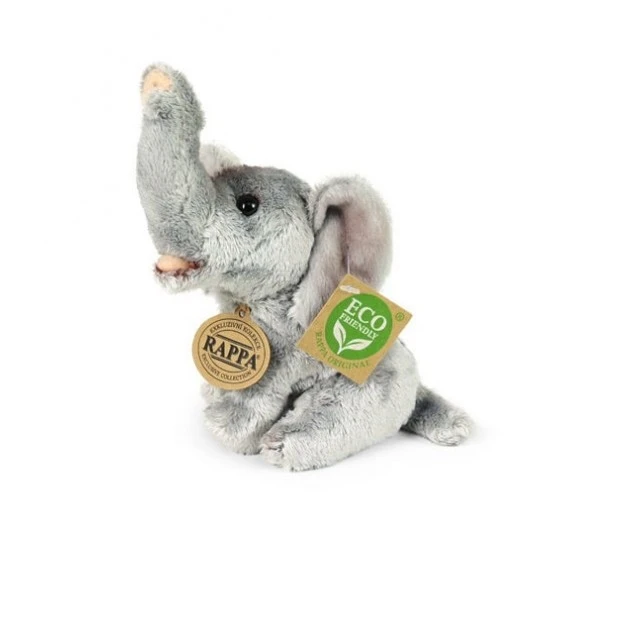 Plush Elephant sitting 15 cm.