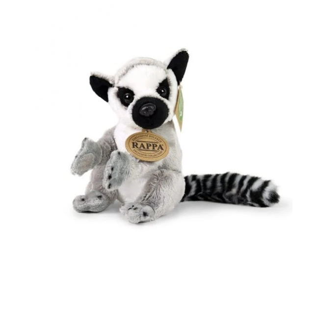 Plush Lemur sitting 15 cm.
