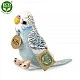 Plush Wavy parrot blue 12 cm.