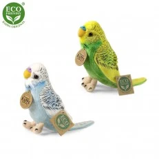 Plush Wavy parrot blue 12 cm.