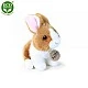 Plush bunny White and brown 16 cm.
