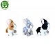 Plush bunny White and brown 16 cm.