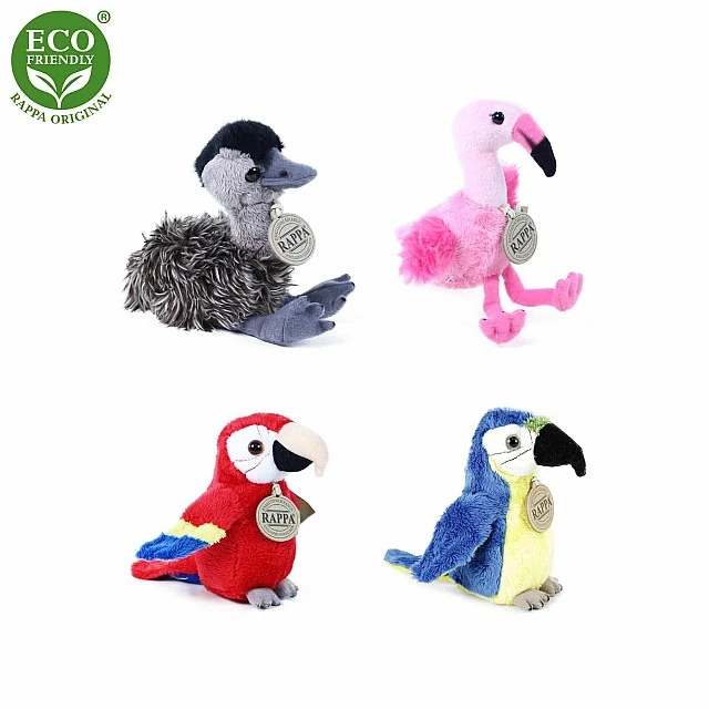 Plush Baby Red Macaw 15 cm.