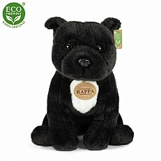 Plush Dog Starfordshire Bull Terrier black 30 cm.