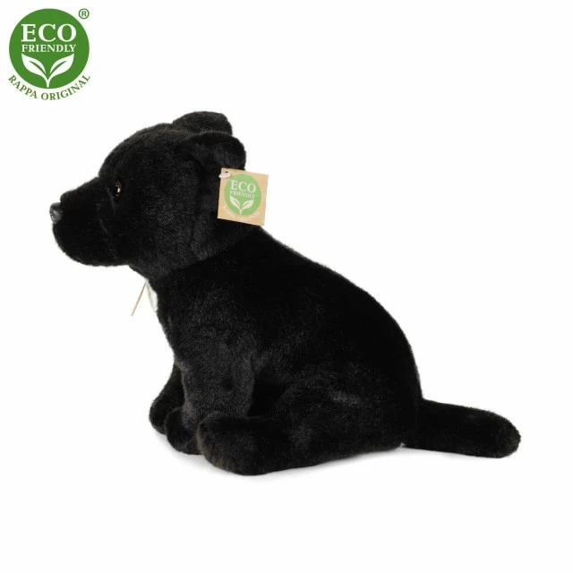 Plush Dog Starfordshire Bull Terrier black 30 cm.