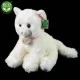 Plush White cat sitting 25 cm.