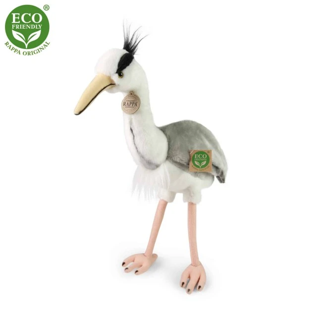 Plush Heron 35 cm. Eco friends series